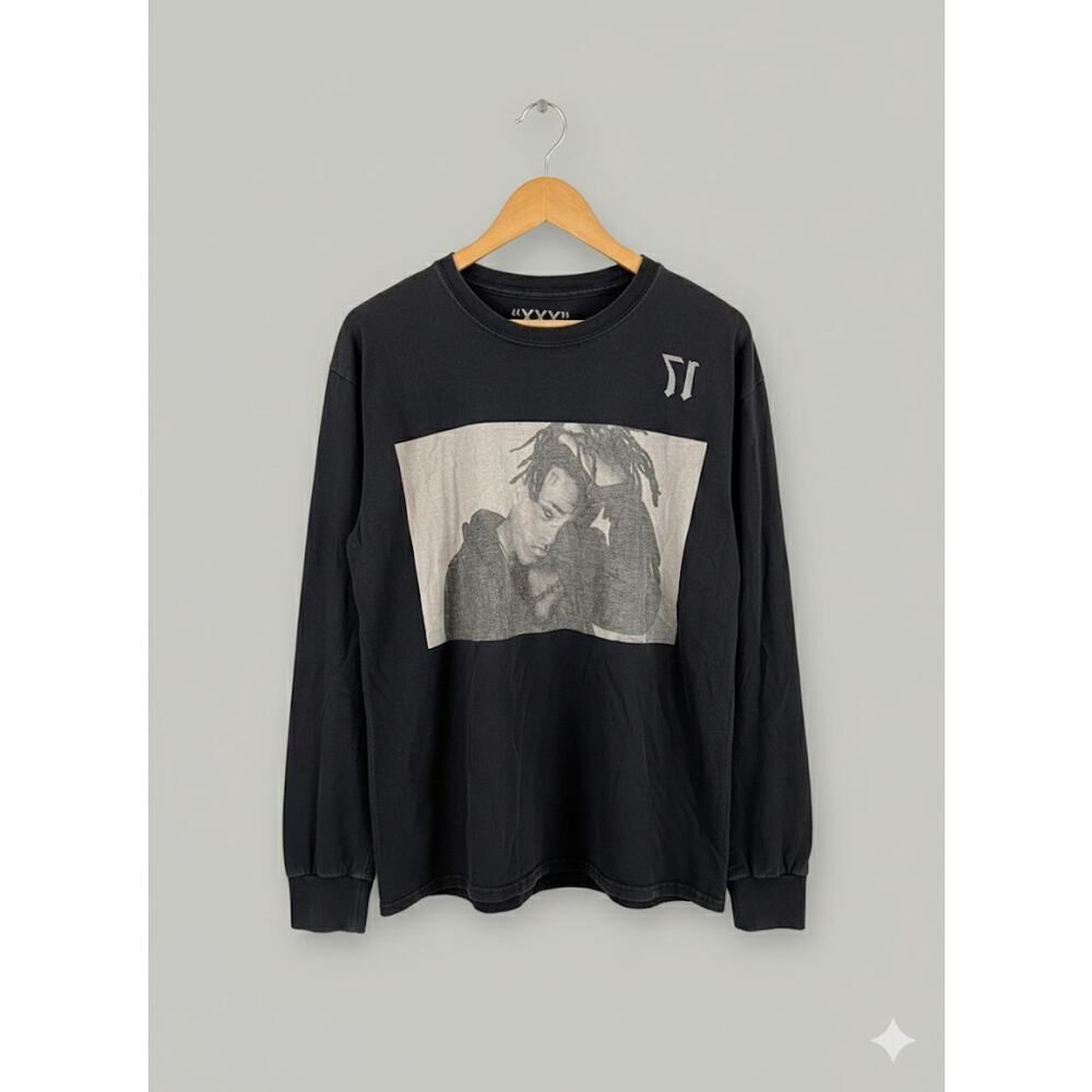 XXX XXXTentacion You Are Not Alone Rap Black Long Sleeve Tee Shirt T-Shirt Large